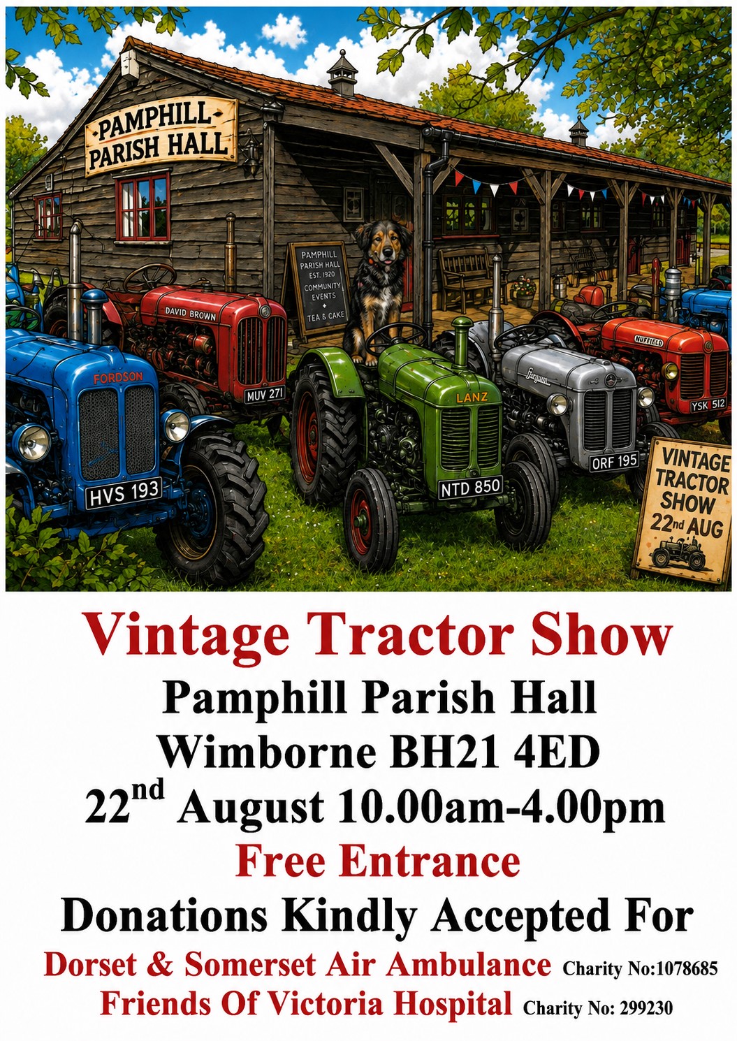 Vintage Tractor Show poster